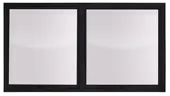 Maxim ar 2 seções em alumínio Premium Preto- 60x150