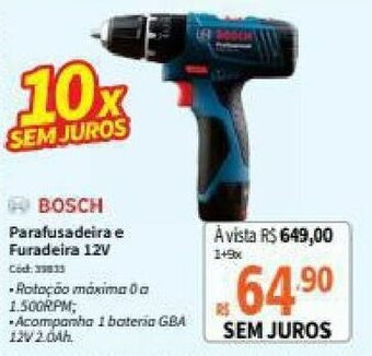 Parafusadeira e Furadeira 12V