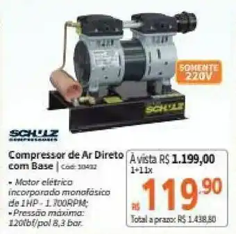 Compressor de Ar Direto com Base