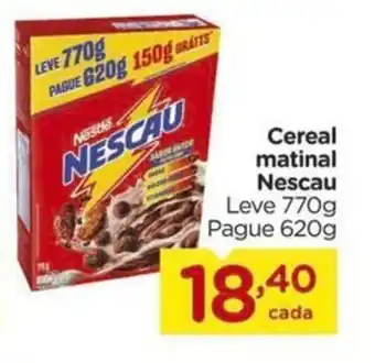 Carrefour Cereal matinal Nescau Leve 770g Pague 620g oferta