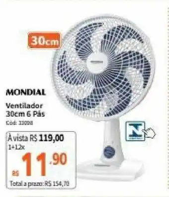 Deltasul Mondial Ventilador 30cm 6 pas oferta