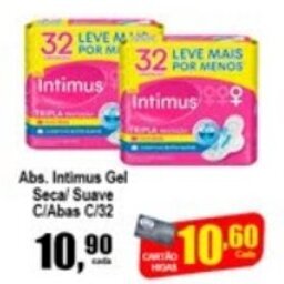 Higa's Supermercado Abs. Intimus Gel Seca/ Suave c/ Abas c/32 oferta