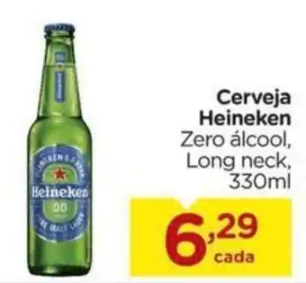 Carrefour Cerveja Heineken Zero álcool, Long neck, 330ml oferta