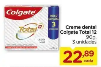 Carrefour Creme dental Colgate Total 12 90g. 3 unidades oferta