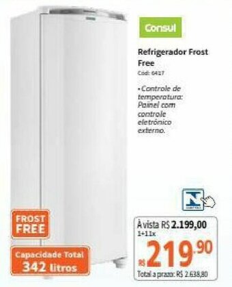 Deltasul Consul Refrigerador Frost Free oferta