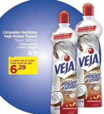 Carrefour Limpador multiúso Veja Power Fusion Tipos, 500ml oferta