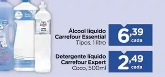 Carrefour Álcool líquido Carrefour Essential Tipos, 1 litro oferta