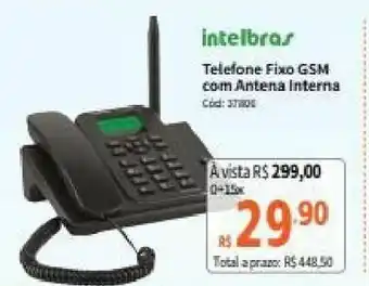 Telefone Fixo GSM com Antena Interna