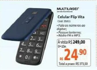 Deltasul Multilaser Celular Flip vita oferta