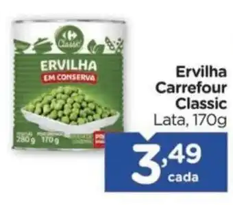 Ervilha Carrefour Classic Lata, 170g