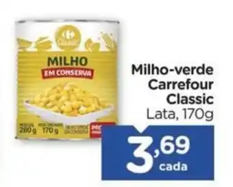 Carrefour Milho-verde Carrefour Classic Lata, 170g oferta