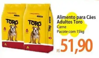 Atacadão Alimento para Cães Adultos Toro Carne Pacote com 15kg oferta