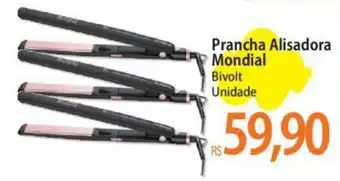 Atacadão Prancha Alisadora Mondial Bivolt Unidade oferta