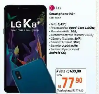 LG Smartphone K8+