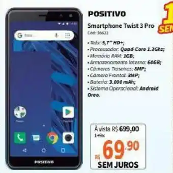 Deltasul Positivo Smartphone Twist 3 Pro oferta