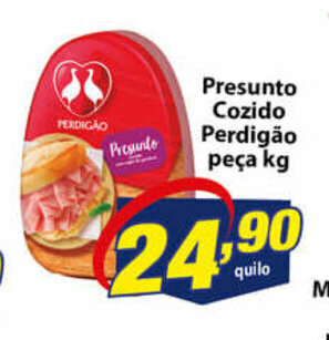 Vencedor Atacadista Presunto Cozido Perdigao peca 1kg oferta