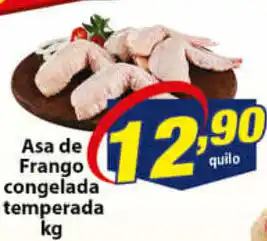 Vencedor Atacadista Asa de Frango Congelada Temperada 1kg oferta