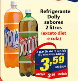 Vencedor Atacadista Refrigerante Dolly sabores 2L oferta