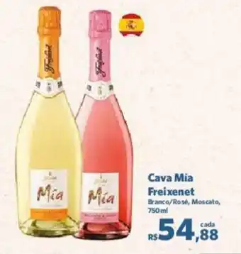 Cava Mia Freixenet Branco/Rosé, Moscato, 750ml