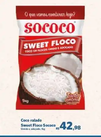 Sam's Club Coco ralado Sweet Floco Sococo Úmido e adoçado, 1kg oferta