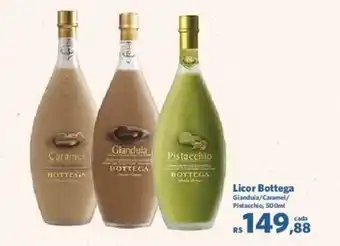 Sam's Club Licor Bottega Gianduia/Caramel/ Pistacchio, 500ml oferta