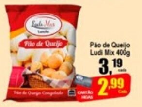 Higa's Supermercado Pao de Queijo Ludi Mix 400g oferta