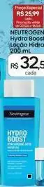 Drogal Neutrogena - hydro boost loção hidratante oferta