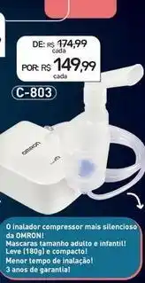 Omron - o inalador compressor mais silencioso