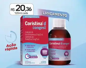 Drogal Coristina d - congest xarope oferta