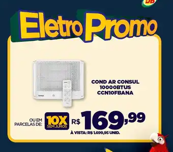 DB Supermercados COND AR CONSUL 10000BTUS CCN10FBANA oferta