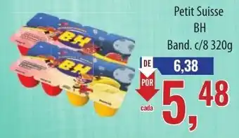 Supermercados BH Petit Suisse BH Band. c/8 320g oferta