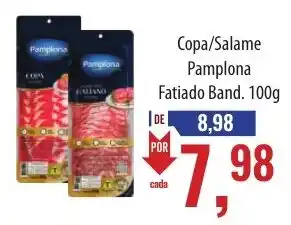 Supermercados BH Copa/Salame Pamplona Fatiado Band. 100g oferta