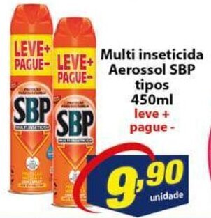 Multi Inseticida Aerossol SBP tipos 450ml