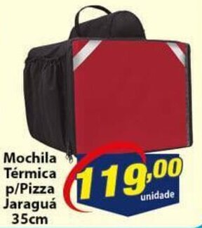 Vencedor Atacadista Mochila termica p/ Pizza Jaragua 35cm oferta
