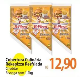 Atacadão Cobertura Culinária Rekepizza Resfriada Cheddar Bisnaga com 1,2kg oferta
