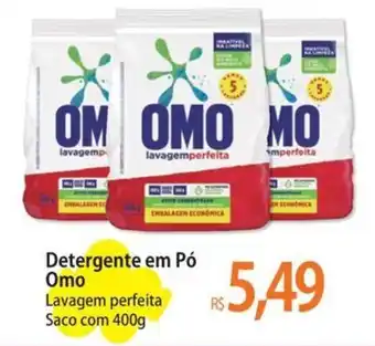 Atacadão Detergente em Pó Omo Lavagem perfeita Saco com 400g oferta