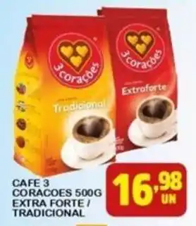 Ayumi Supermercados CAFE 3 CORACOES 500G oferta
