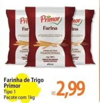 Atacadão Farinha de Trigo Primor Tipo 1 Pacote com 1kg oferta