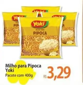 Atacadão Milho para Pipoca Yoki Pacote com 400g oferta