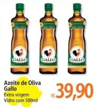 Atacadão Azeite de Oliva Gallo Extra virgem Vidro com 500ml oferta
