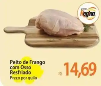 Atacadão Peito de Frango com Osso Resfriado Preço por quilo oferta