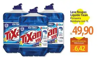 Atacadão Lava Roupas Líquido Tixan Primavera Bombona com 7L oferta