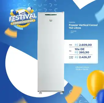 Freezer Vertical Consul 142 Litros