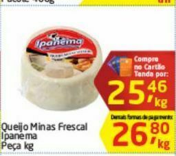 Tenda Atacado Queijo minas frescal ipanema oferta