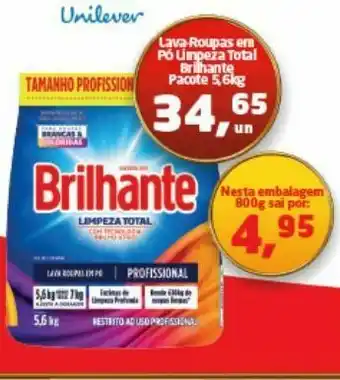 Tenda Atacado Detergente em pó brilhante 5.6 kg oferta