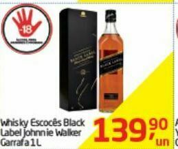 Tenda Atacado Whisky escocês johnnie walker black label garrafa 1 lt oferta