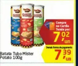 Tenda Atacado Batata chips mister potato oferta
