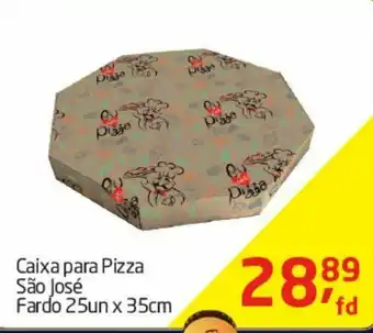 Tenda Atacado Caixas são josé caixa para pizza fardo 25 un x 35 cm oferta