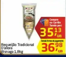 Tenda Atacado Requeijão d'allora 1.8 kg oferta