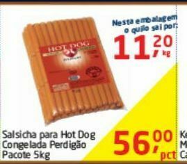 Tenda Atacado Salsicha perdigão 5 kg oferta